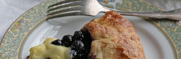 Blueberry Galette with Meyer Lemon Curd
