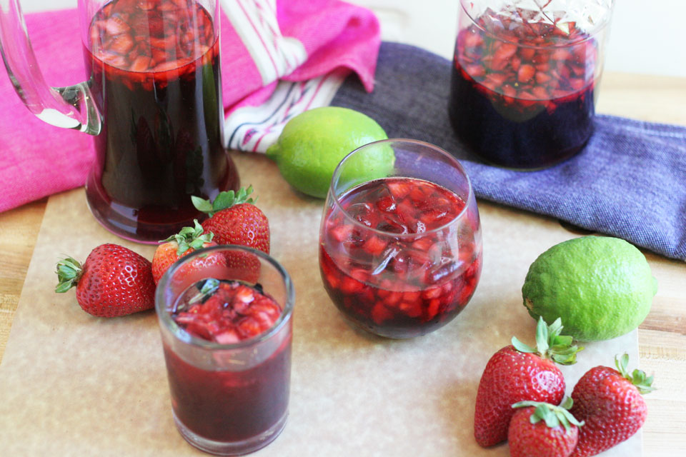 Strawberry, Hibiscus, Lime Cooler