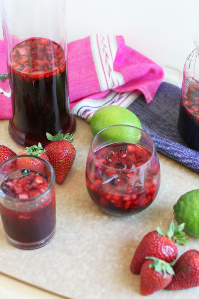 Strawberry Hibiscus Lime Cooler