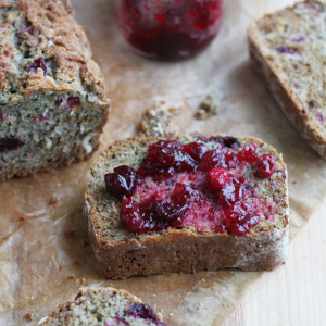 Ginger Cranberry Sauce Bread