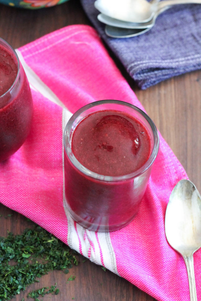 Berry Basil Slushy