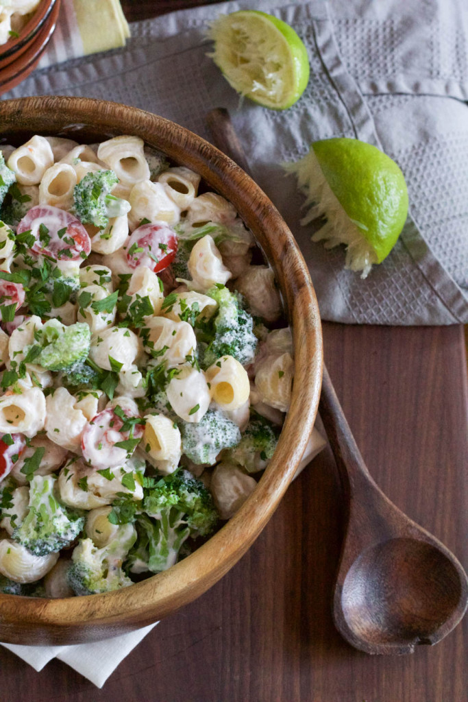 Macaroni Salad with Yogurt Lime Dressing