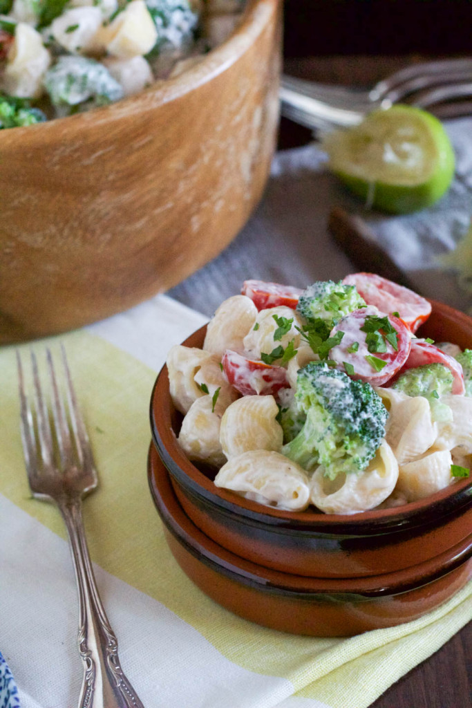 Macaroni Salad with Yogurt Lime Dressing