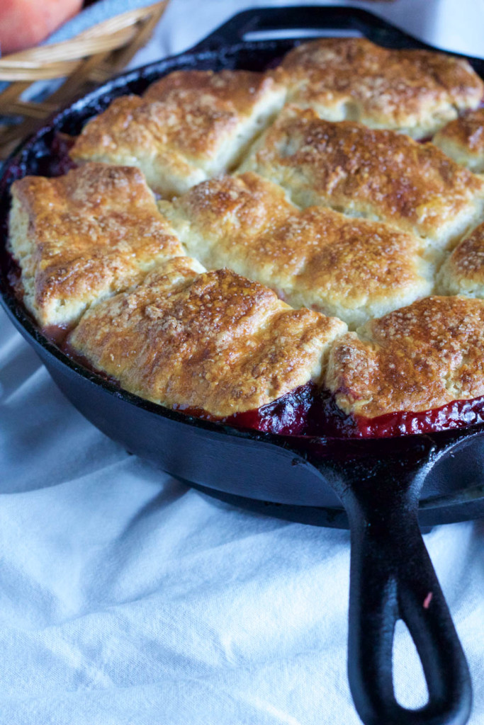 Peach Blackberry Cobbler