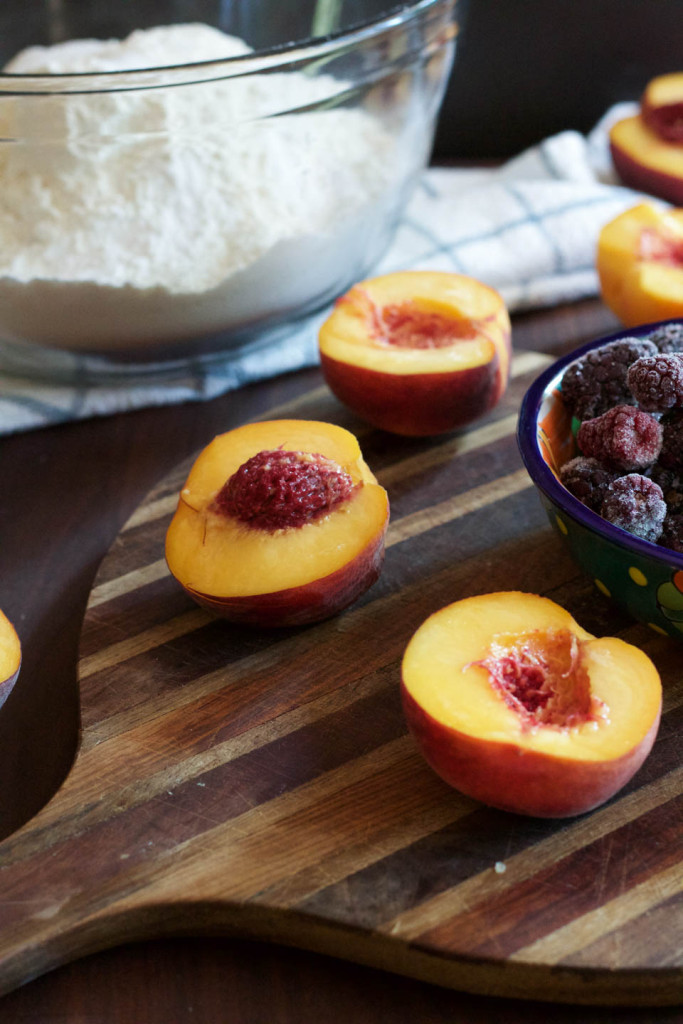 Blackberry Peach Scones