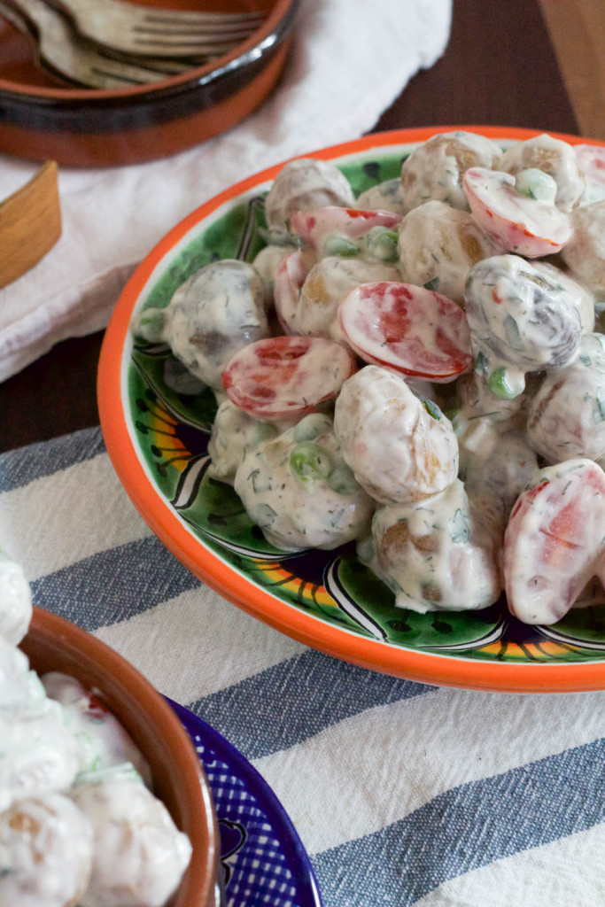 Roasted Potato Salad with Greek Yogurt 