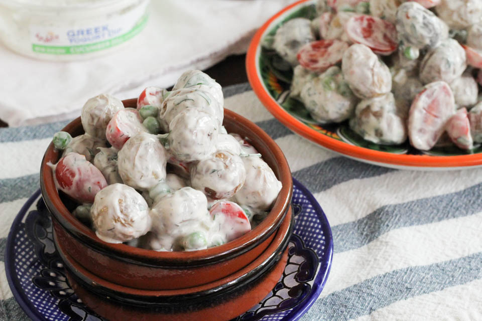 Roasted Potato Salad with Greek Yogurt