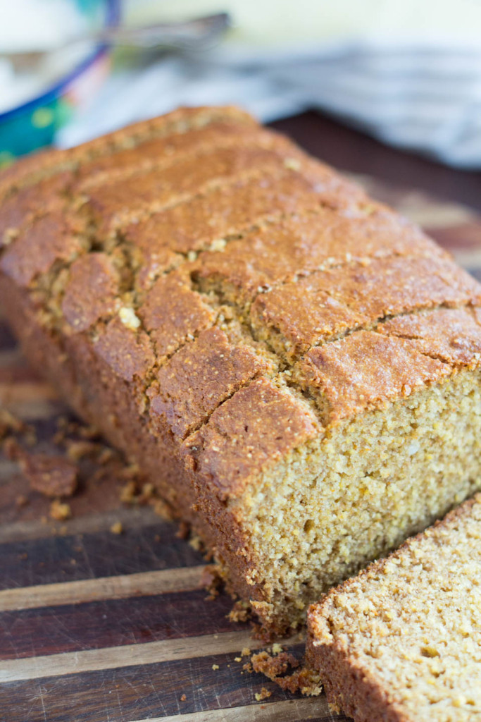 Whole Wheat Cornmeal Cake with Honey Labneh