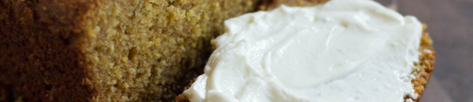 Whole Wheat Cornmeal Cake with Honey Labneh
