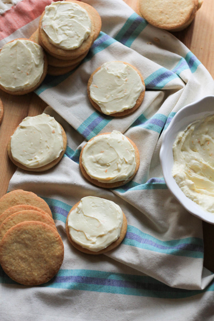 Ginger Sugar Cookies with Clementine Frosting