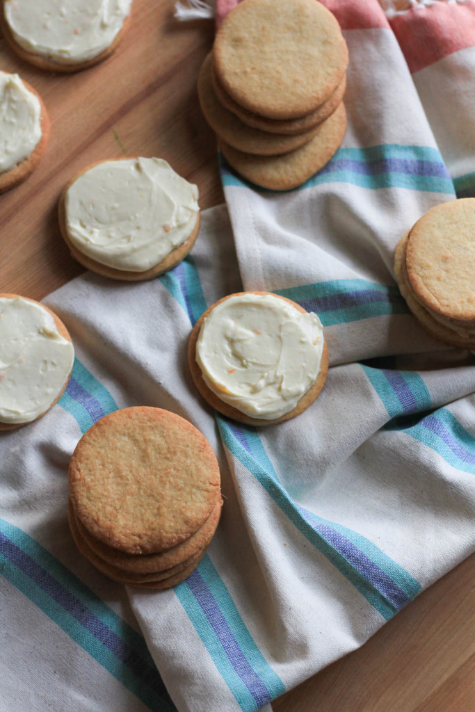 Ginger Sugar Cookies with Clementine Frosting