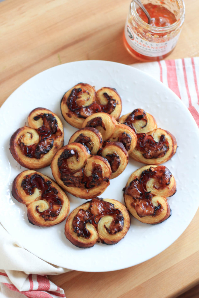 Pepper Jelly Prosciutto Brie Palmiers