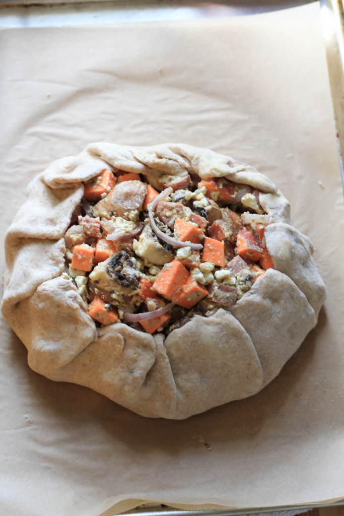 Winter Vegetable Sausage Galette