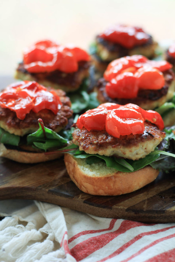 Chicken Hummus Sliders