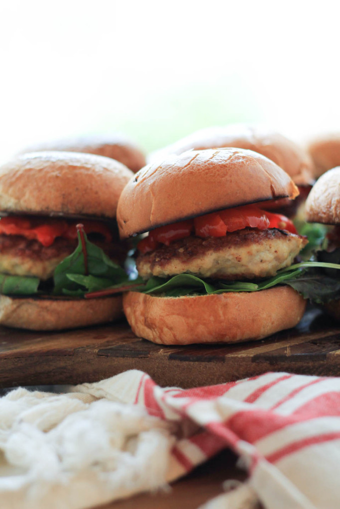 Chicken Hummus Sliders