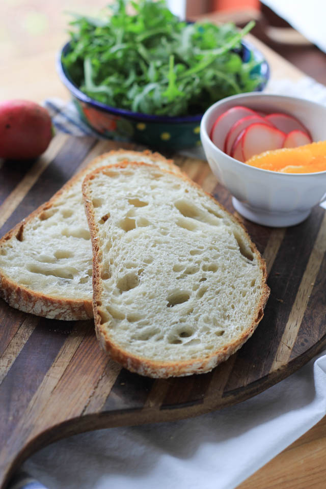 Avocado Toast with Oranges and Radishes