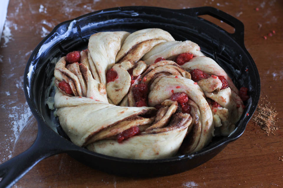 Berry Cinnamon Skillet Bread