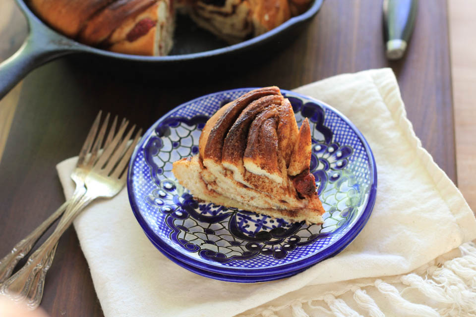 Berry Cinnamon Skillet Bread