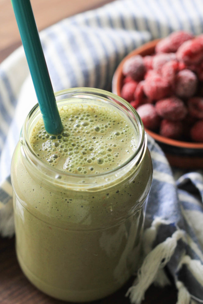 Raspberry Hemp Green Smoothie