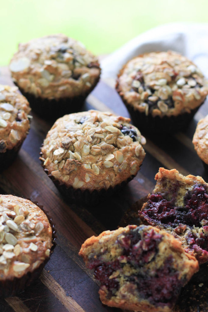 Blackberry Muesli Muffins