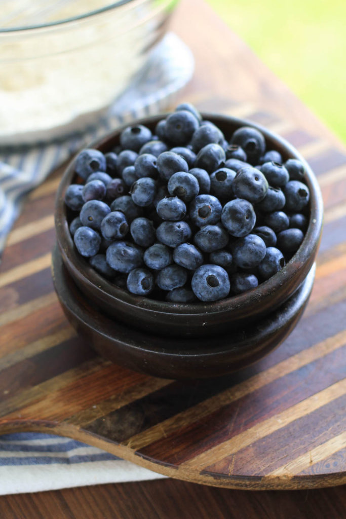 Blueberry Swirl Cornmeal Cake