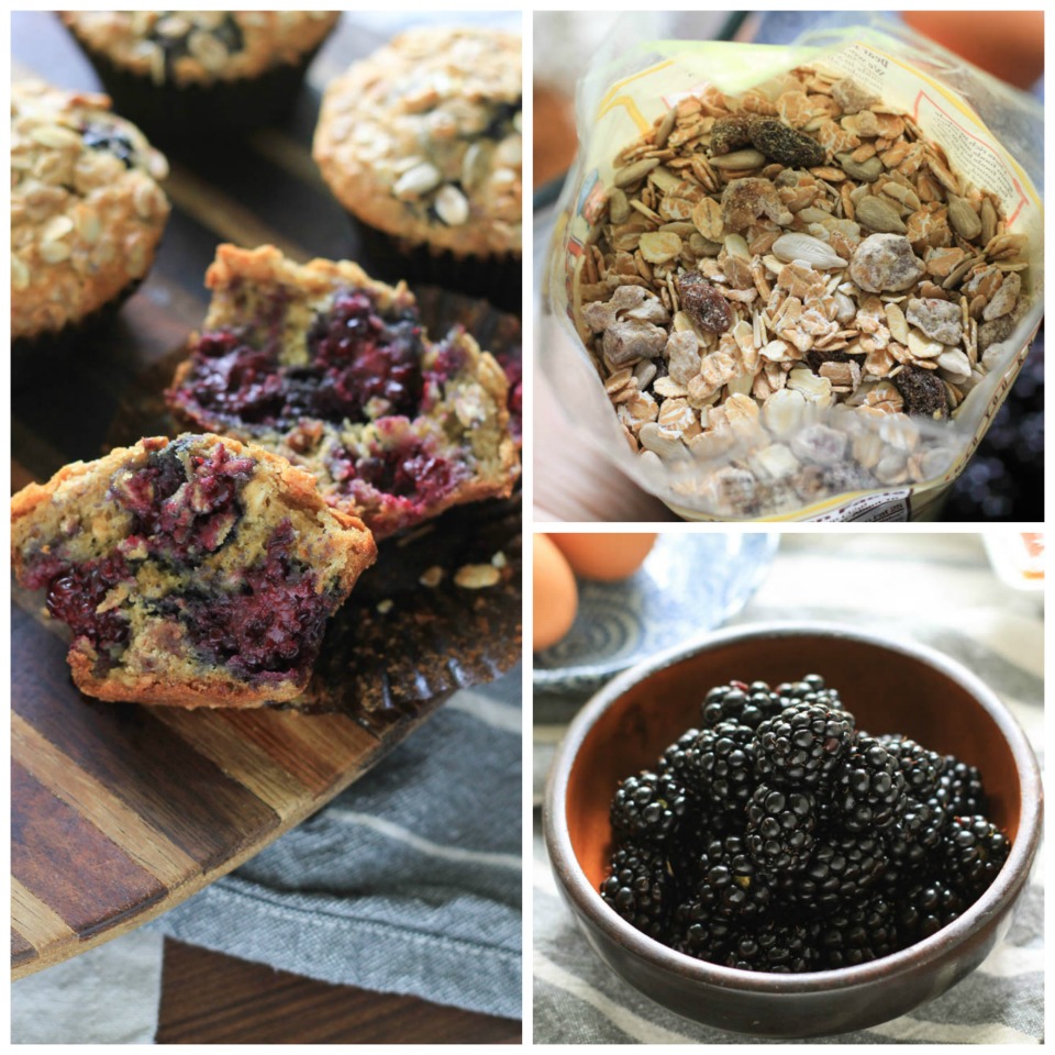 Blackberry Muesli Muffins