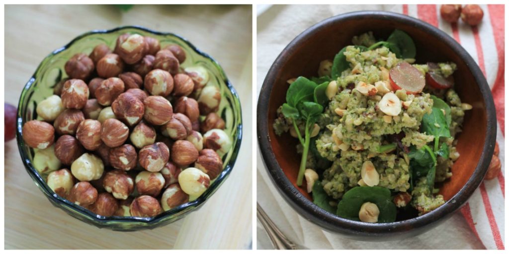 Toasted Hazelnut Pesto Wild Rice Salad