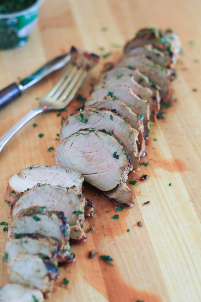 Garlic Herb Grilled Pork Tenderloin