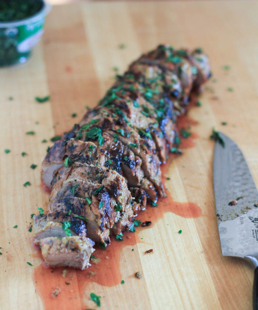 Garlic Herb Grilled Pork Tenderloin