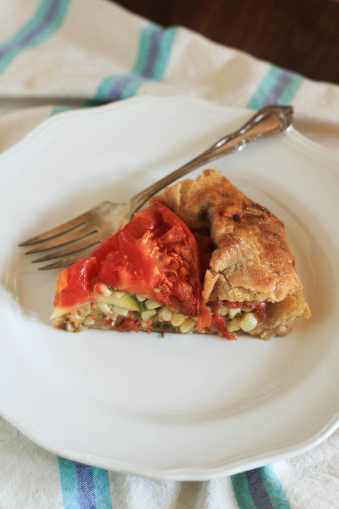 Tomato Zucchini Corn Summer Tart