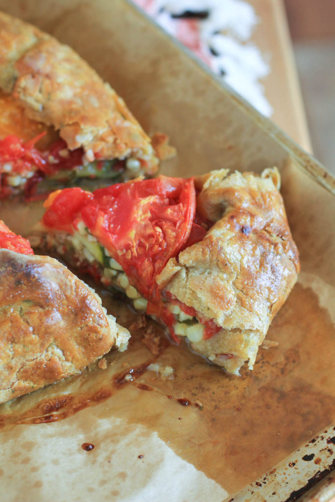 Tomato Zucchini Corn Summer Tart