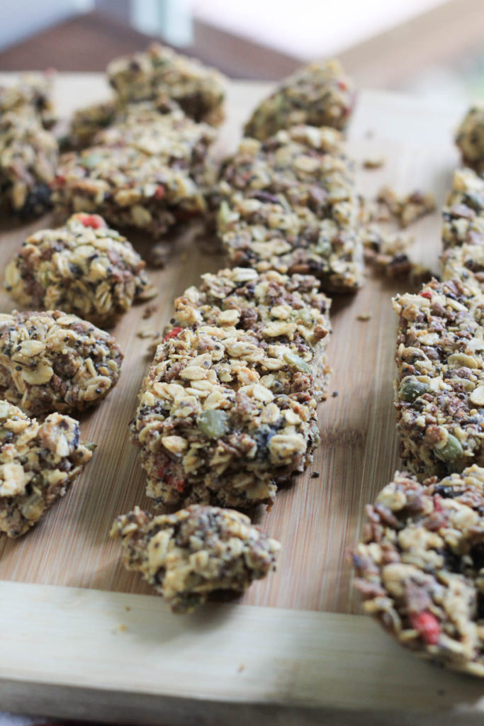 No Bake Superfood Chewy Granola Bars