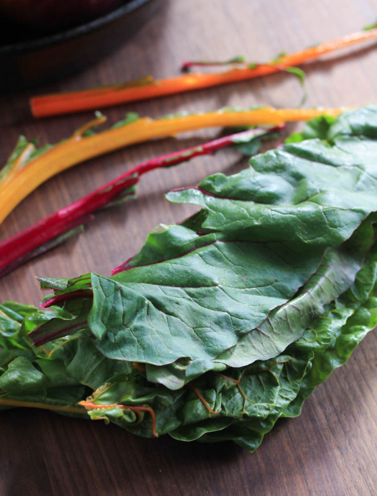 Roasted Butternut Squash with Sautéed Chard