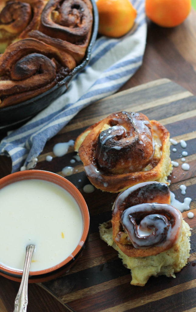 Buttermilk Clementine Cinnamon Rolls