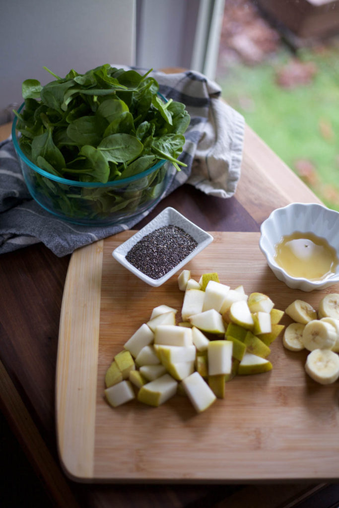 Pear Chia Seed Green Smoothie