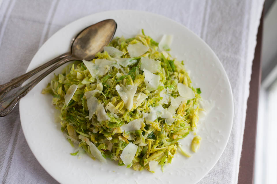 Sautéed Shaved Brussel Sprouts