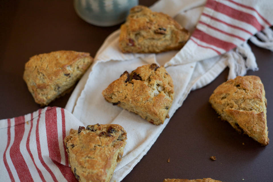 Dried Fruit Hazelnut Scones