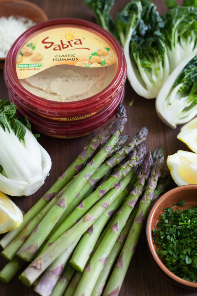 Charred Vegetables with Hummus