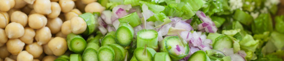 Spring Chickpea Salad with Honey Garlic Lime Vinaigrette
