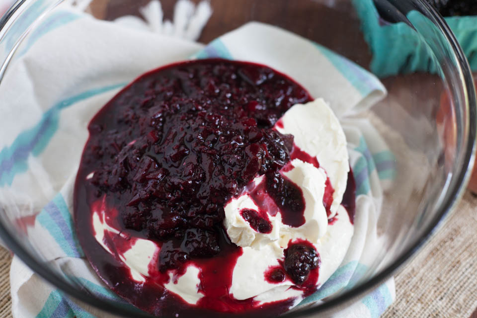 Blackberry Peach Mousse