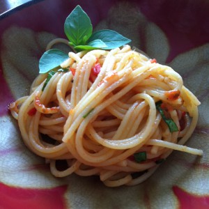 Fresh Tomato Sauce Spaghetti