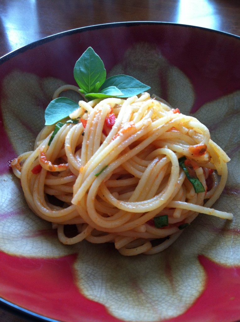 Fresh Tomato Sauce Spaghetti