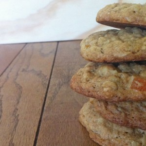 Oatmeal, Apricot, Walnut Cookies, with Chocolate Chips