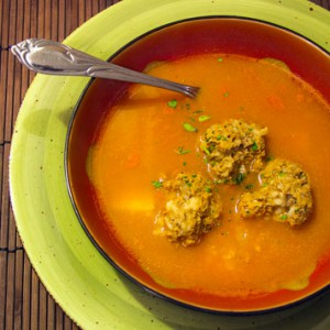 Sopa de Albondigas, Mexican Meatball Soup