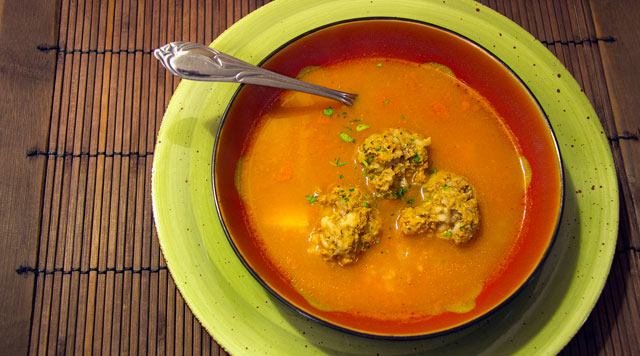 Sopa de Albondigas, Mexican Meatball Soup