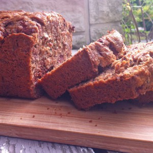 Strawberry Banana Dark Chocolate Bread