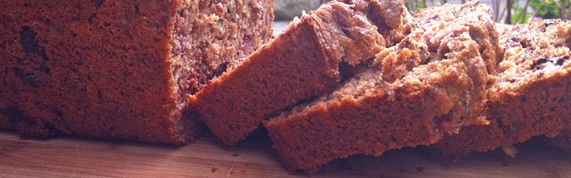 Strawberry Banana Dark Chocolate Bread