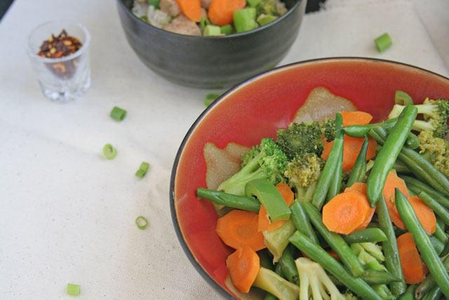 Green Bean, Broccoli, Carrot, Bell Pepper Garden Stir Fry