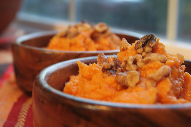 Maple Mashed Yams with Toasted Walnuts, The Ultimate Oregon Thanksgiving Recipe Roundup
