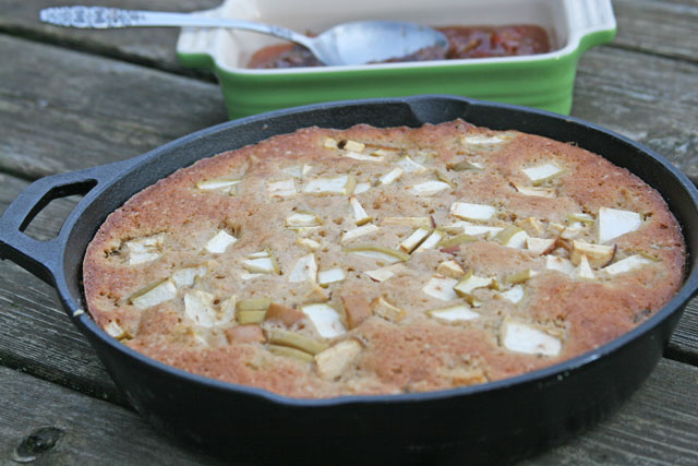 Buttermilk Apple Skillet Cake with Apple Raisin Compote, Tips & Tricks Included!